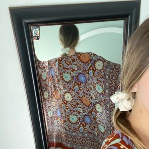 Free people Magic Dance Border Print Kimono Copper